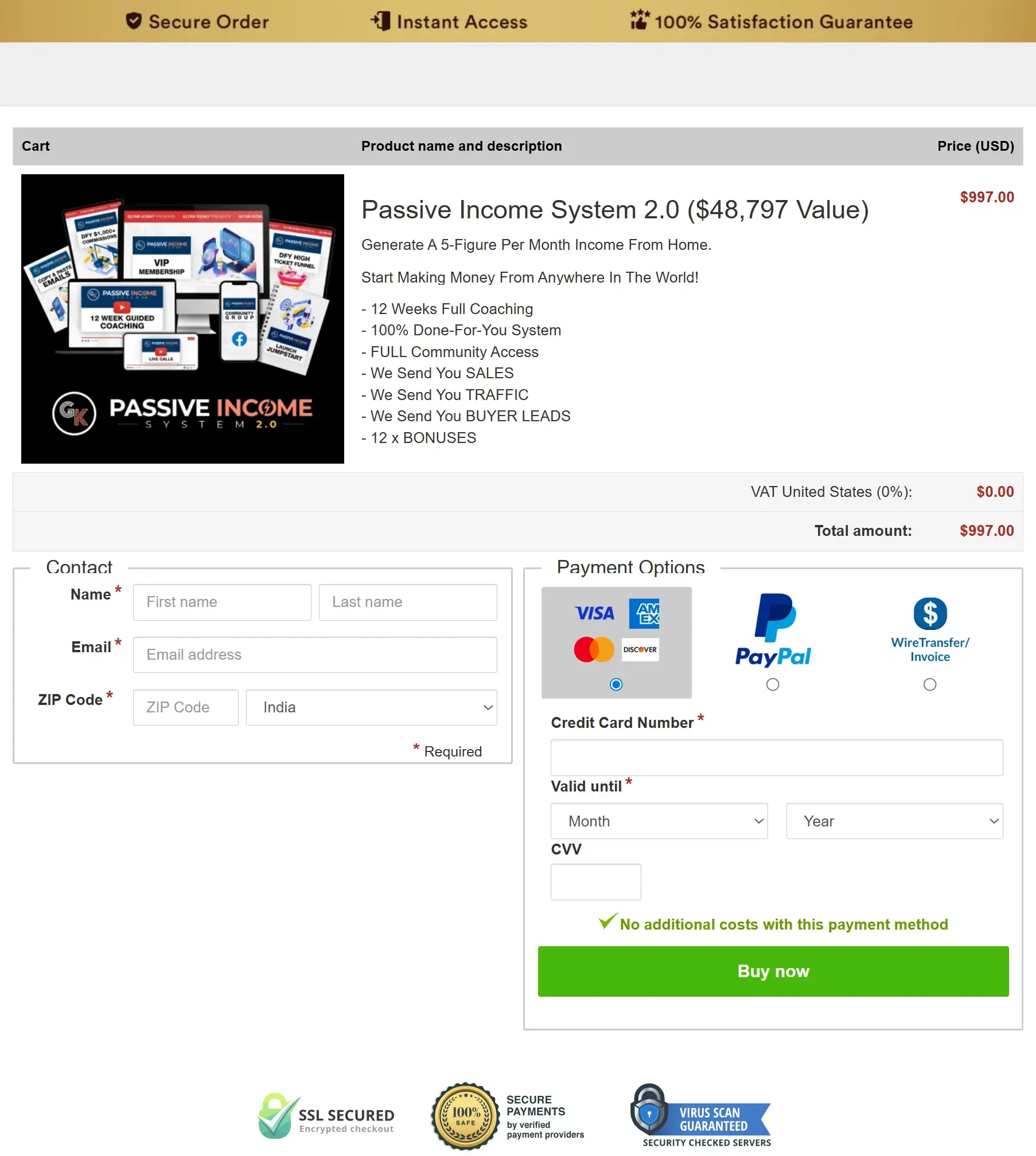 the passive income system